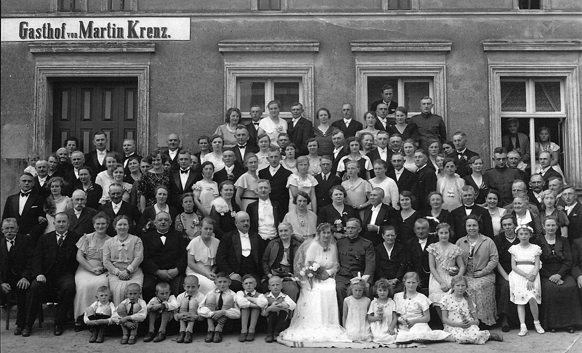 Bild der Hochzeit von Georg Buchwald und Anna Krenz.